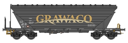 NPE Modellbau NW52223 - TT - Getreidesilowagen Grawaco, Ep. VI - Wagen 1